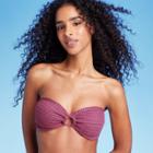 Shade & Shore Women's Crochet Bandeau Bikini Top - Shade &
