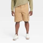 Men's Big & Tall 11 Relaxed Fit Cargo Shorts - Goodfellow & Co Brown