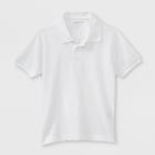 Eddie Bauer Boys' Uniform Polo Shirt - White 10-12,