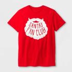 Shinsung Tongsang Men's Santa's Fan Club Graphic T-shirt - Red