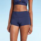 Women's High Waist Coverage Bikini Bottom - Kona Sol Blue Xs, Women's, Gray