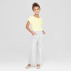 Girls' Stripe Knit Jumpsuit - Cat & Jack Yellow