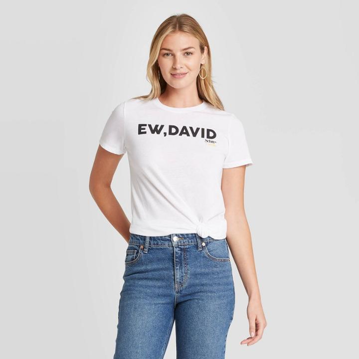 Women's Schitt's Creek Eww David Short Sleeve Graphic T-shirt - White