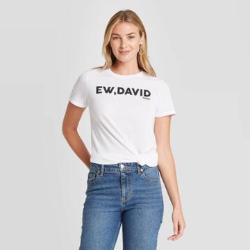 Women's Schitt's Creek Eww David Short Sleeve Graphic T-shirt - White