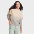 Women's Crewneck Pullover Sweater - Universal Thread New Cream