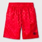 Umbro Boys' Checkerboard Shorts - Red