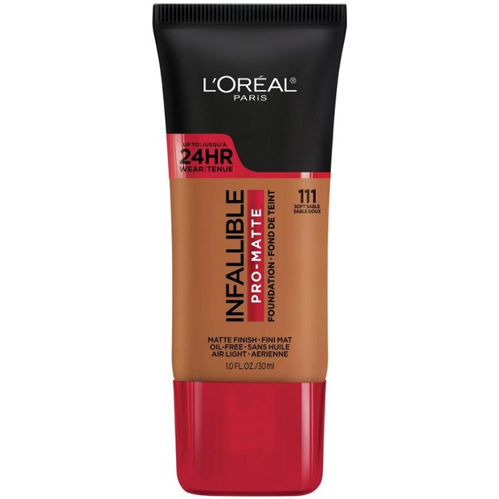 L'oreal Paris Infallible Pro-matte Foundation Normal/oily Skin - 111 Soft Sable