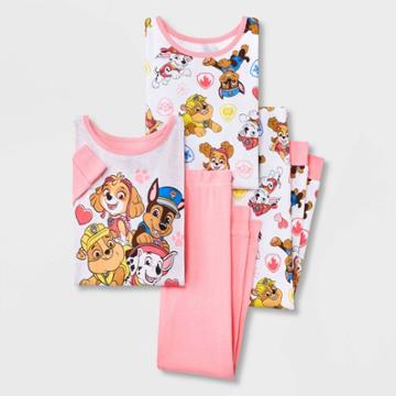 Toddler Girls' 4pc Paw Patrol Pajama