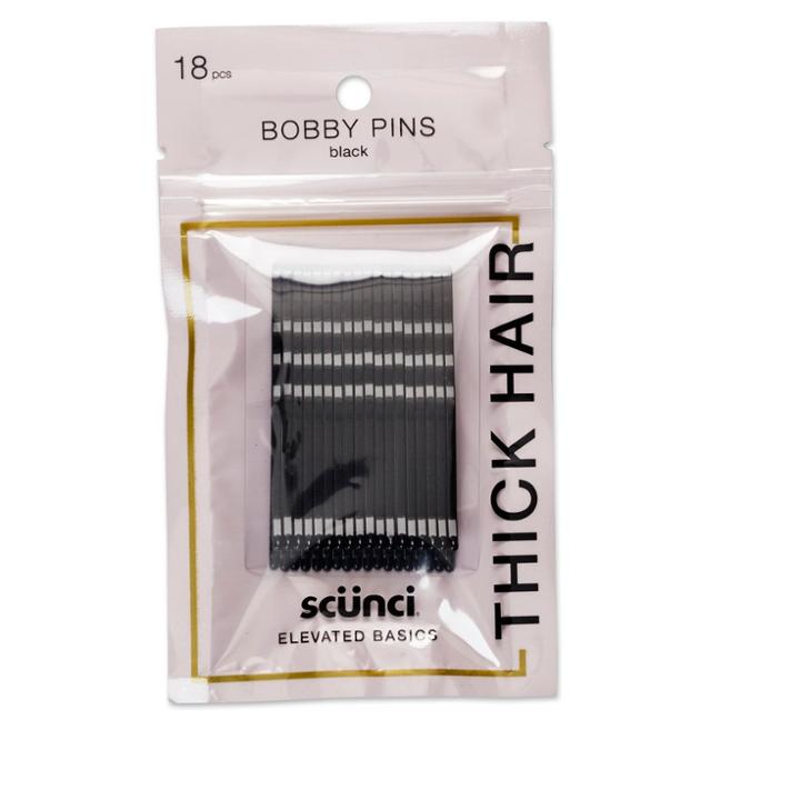 Conair Scunci Strong Hold Bobby Pins Black