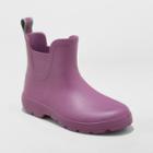 Women's Totes Cirrus Chelsea Short Rain Boots - Purple