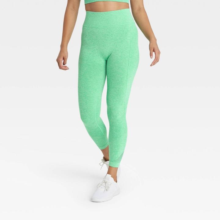 Women's Seamless High-waisted Leggings 24 - All In Motion Green
