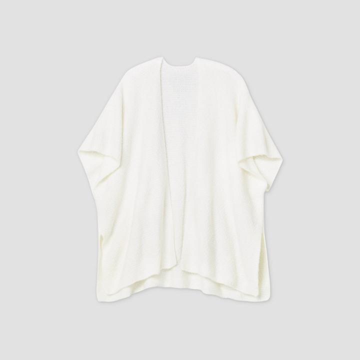 Women's Kimono Jacket Ruana - Universal Thread Cream One Size, Ivory
