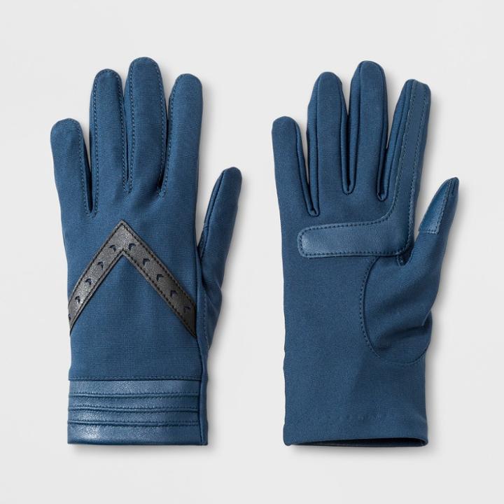 Isotoner Smartdri Women's Tech Stretch Gloves - Blue, Black