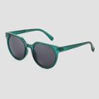 Women's Angular Square Sunglasses - Universal Thread Dark Green