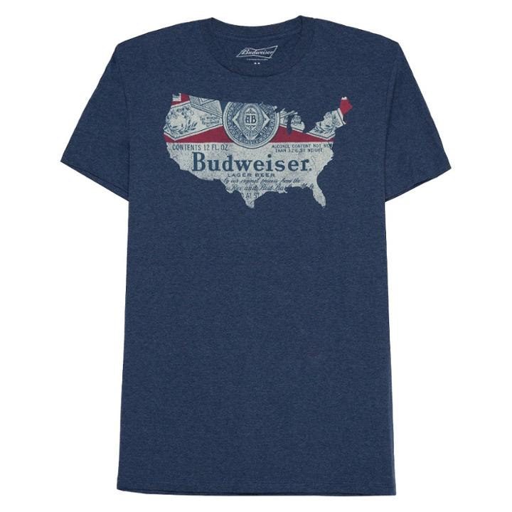 Men's Anheuser-busch T-shirt - Heathered Navy