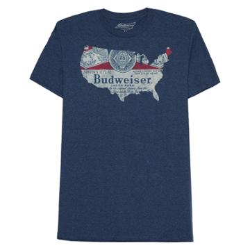 Men's Anheuser-busch T-shirt - Heathered Navy
