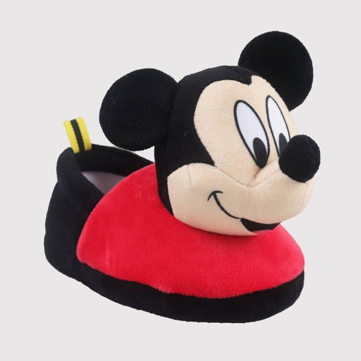 Toddler Boys' Disney Mickey Mouse Slippers - Red