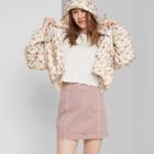 Women's Seamed Denim Mini Skirt - Wild Fable Rose 00, Women's, Pink
