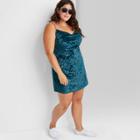 Women's Plus Size Sleeveless Dress - Wild Fable Blue