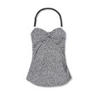 Bandeau With Tie-front Maternity Tankini Top - Isabel Maternity By Ingrid & Isabel Animal Print