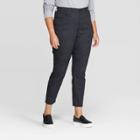 Women's Plus Size Animal Print High-rise Skinny Jeans - Universal Thread Black
