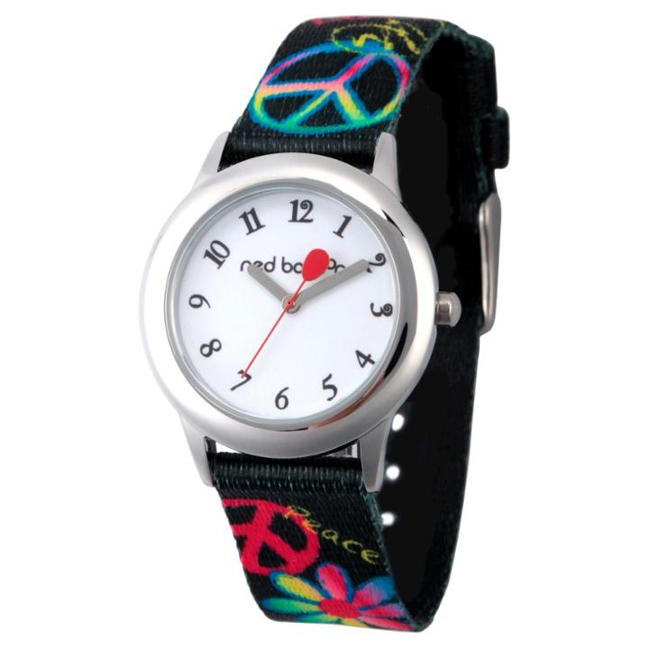Girls' Red Balloon Stainless Steel Watch - Black
