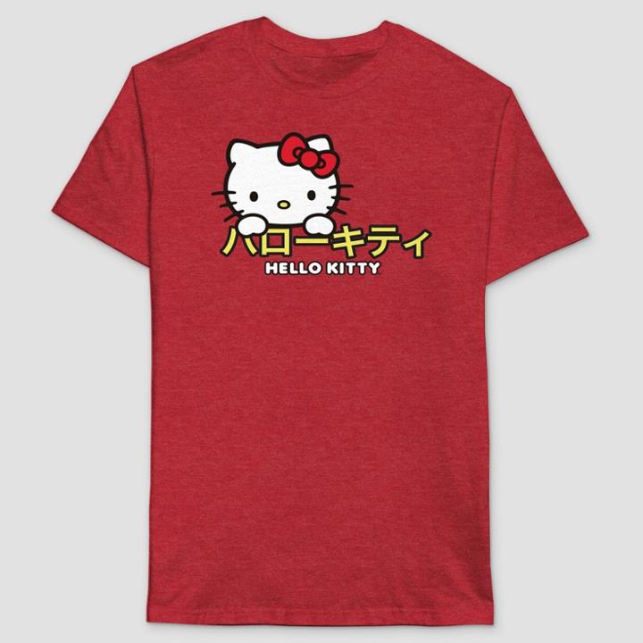 Men's Sanrio Short Sleeve Graphic T-shirt - Red