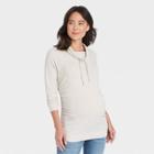 Maternity Sweatshirt - Isabel Maternity By Ingrid & Isabel Oatmeal Heather Xxl, Oatmeal Grey