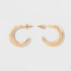 Smooth Metal C Hoop Earring - Wild Fable Gold
