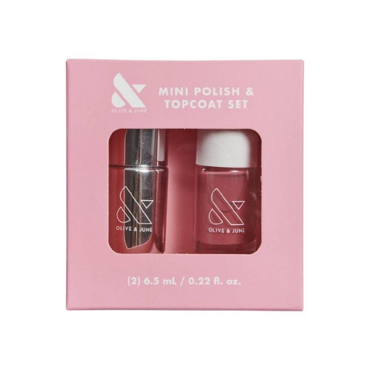 Olive & June Mini Nail Polish + Top Coat Duo