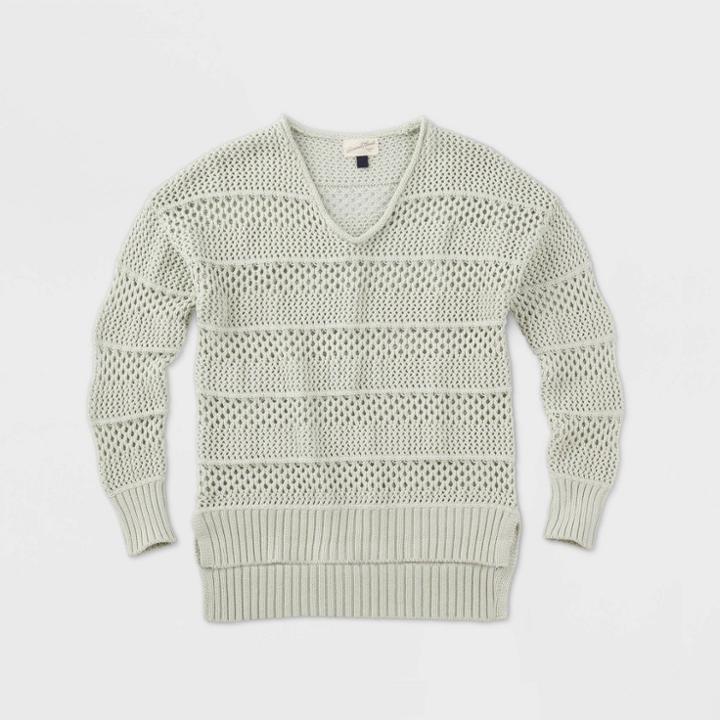 Women's Crewneck Mesh Pullover - Universal Thread
