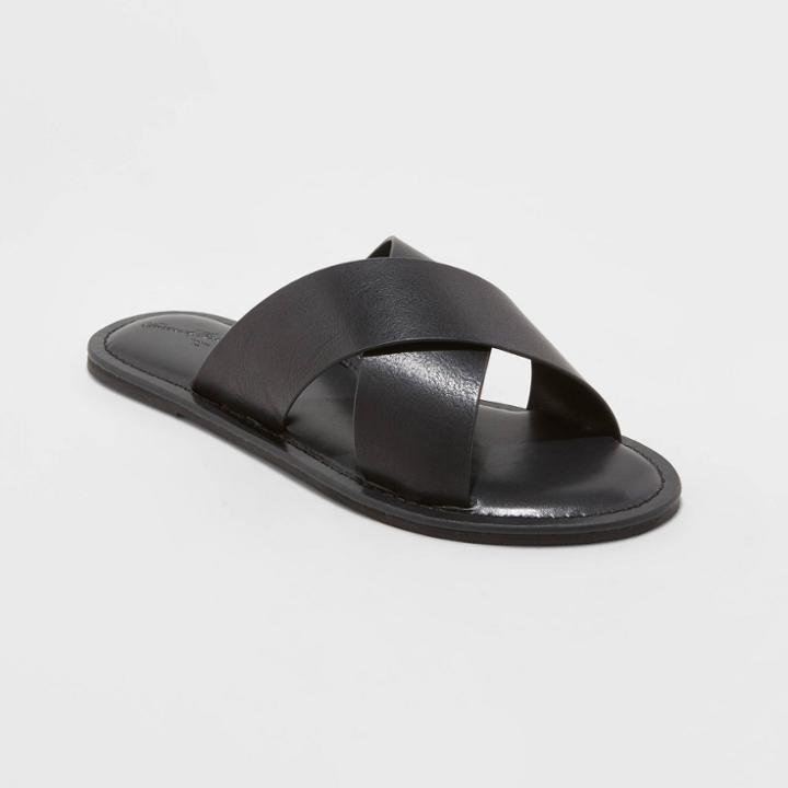 Women's Colene Crossband Slide Sandals - Universal Thread Black