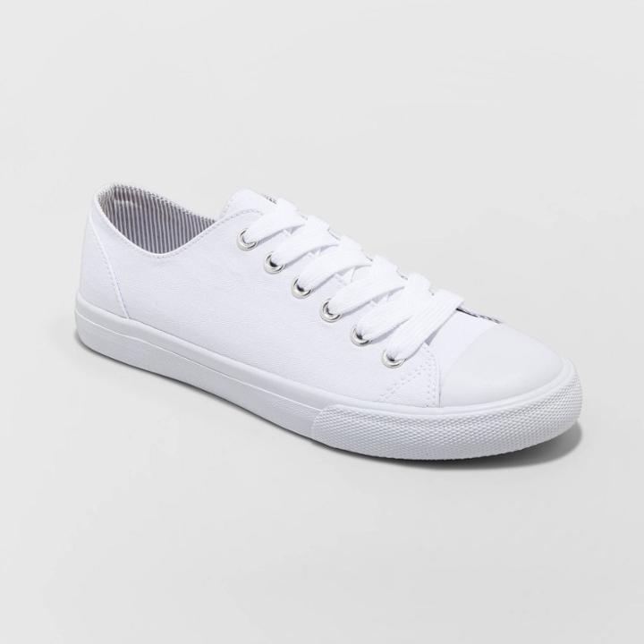 Women's Bayla Lenia-wo's Vulcanized Canvas Sneakers - Universal Thread White