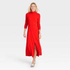 Women's Long Sleeve Dress - Who What Wear Red