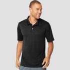 Hanes Men's Big & Tall Short Sleeve Cooldri Pique Polo Shirt - Black