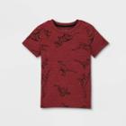 Toddler Boys' Jersey Knit Short Sleeve T-shirt - Cat & Jack Burgundy