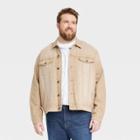 Men's Big & Tall Denim Trucker Jacket - Goodfellow & Co Beige