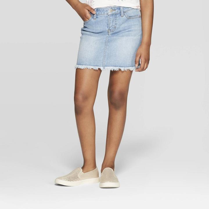 Girls' Denim Skirt - Art Class Blue