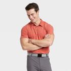Men's Pique Golf Polo Shirt - All In Motion Orange S, Men's,