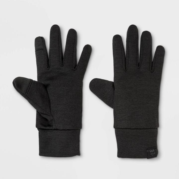 Girls' Spacedye Running Gloves - All In Motion Black