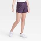 Girls' Soft Gym Shorts - All In Motion Dark Violet M, Girl's, Size: Medium, Dark Purple