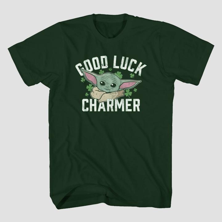 Men's Star Wars Baby Yoda Short Sleeve Graphic T-shirt - Forest Green