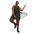 Women's Plus Size Sleeveless Slip Mini Dress - Rodarte For Target Black 3x, Women's,