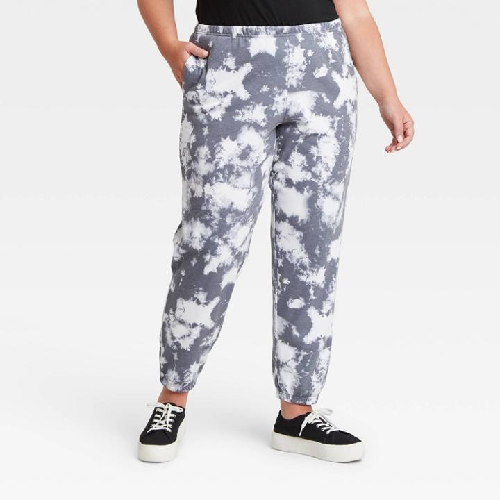 Grayson Threads Women's Plus Size Cloud Wash Jogger Pants - Gray