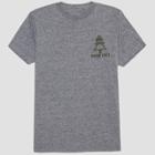 Hybrid Apparel Men's Wavey Short Sleeve Graphic T-shirt - Masonry Gray