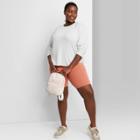 Women's Plus Size Long Sleeve Waffle T-shirt - Wild Fable Ivory