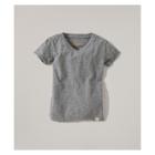 Petiteburt's Bees Baby Organic Cotton V-neck Short Sleeve T - Shirt - Heather Gray 6-9m, Kids Unisex