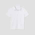 Oversizeboys' Short Sleeve Interlock Uniform Polo Shirt - Cat & Jack White