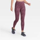 Women's Leopard Premium High-waisted Leggings - All In Motion Mulberry