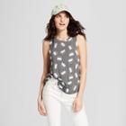 Women's Cali Bear Scoop Neck Graphic Tank Top - Grayson Threads (juniors') Gray